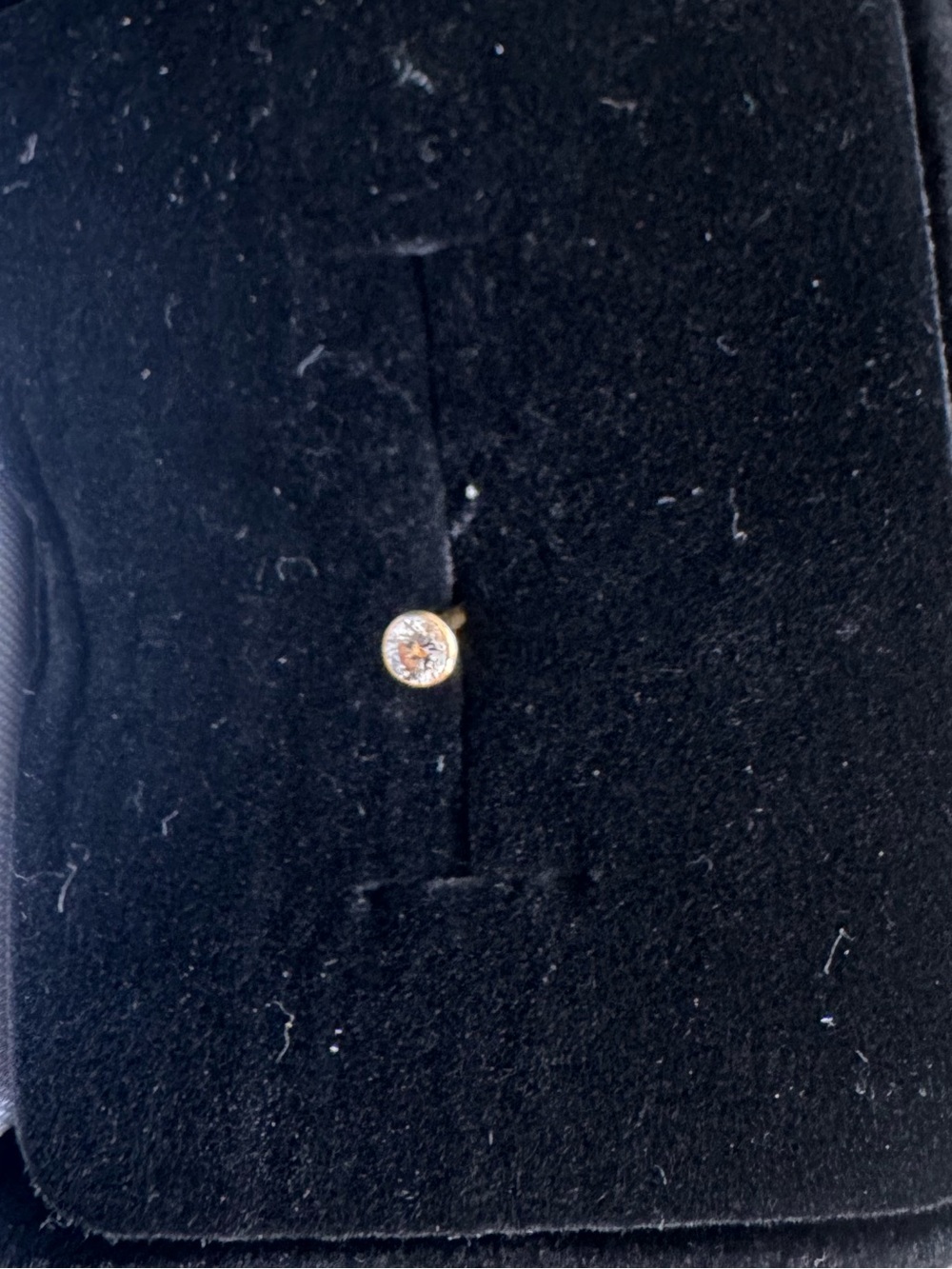 18k Nose ring stud